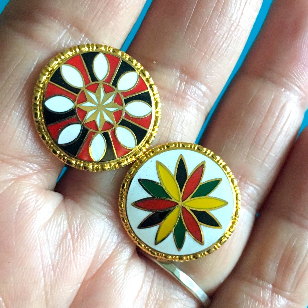 Vintage Hex Sign Rings